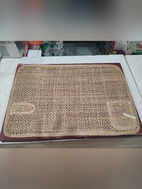 100% Abaca Woven Kitchen Tabletop Sleeve Clutch - Natural